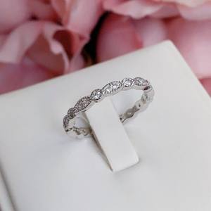 Bague de cocktail en argent sterling avec topaze blanche Jane, pierre précieuse, cadeau d'anniversaire pour femme - Product Image 4