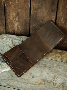 Bulk Supply Genuine Leather Trifold Wallet Men RFID Blocking Vintage Slim Credit <b>Card</b> <b>ID</b> <b>Holder</b> OEM Factory NTW-0019C - Product Image 5