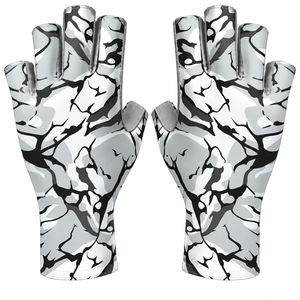 Gants de pêche en polyester et élasthanne à prix de gros, antidérapants, pour l'hiver, protection antidérapante, gants de pêche résistants à l'usure - Product Image 2