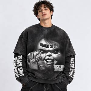Camiseta Cómoda de Manga Corta, 100% Algodón Tejido, con Logotipo Personalizado Impreso, Cuello Redondo, Ecológica, Transpirable, de Secado Rápido, Sólida, de Alta Calidad - Product Image 1
