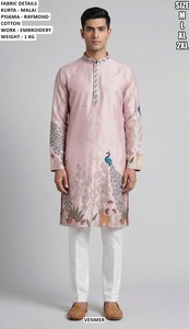 Veer green Heritage Kurta - Product Image 2