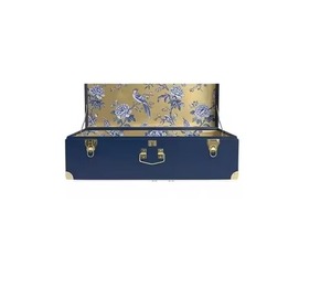 Ensemble Premium de 2 Coffres de Rangement en Métal Jaune Moutarde Style Vintage, Boîte Décorative pour Objets Précieux, Coffre Organisateur pour Cadeau de Mariage - Product Image 5