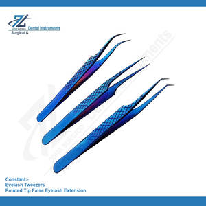 แหนบดึงขนตาสแตนเลสแบบมืออาชีพ ชุด 2 ชิ้น ปลายแหลม ทนทาน จับสบาย รับทำโลโก้ตามสั่ง - Product Image 2