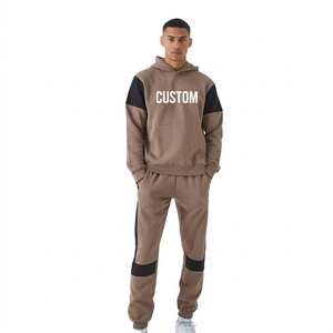 Ensemble de survêtement en molleton de coton personnalisé pour homme – Sweat-shirt et pantalon de jogging doux, coupe décontractée, vêtements de sport décontractés – Fournisseur en gros - Product Image 2