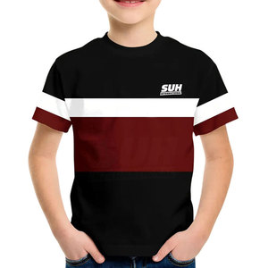 เสื้อยืดเด็กคอกลมผ้าฝ้าย 100% ดีไซน์ล่าสุด เป็นมิตรกับสิ่งแวดล้อม สวมใส่สบาย พิมพ์ลาย ทรงหลวม สีตามสั่ง พร้อมโลโก้ตามสั่ง - Product Image 1