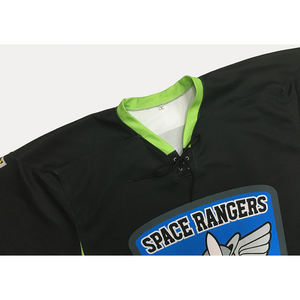 Camisetas de Hockey Personalizadas de Alta Calidad, Estampadas y Cosidas, Uniformes de Hockey sobre Hielo Vintage con Cordones para Hombre, Bordadas - Product Image 4