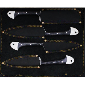 Mejor juego de cuchillos de acero inoxidable de 1 pieza para exteriores, con mangos de madera, grado DIY, OEM personalizable, longitud de hoja de 6-7.9 pulgadas, ambidiestro - Product Image 4