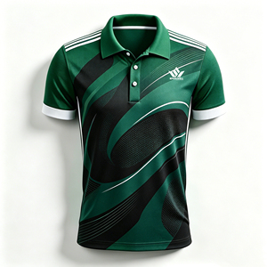 Custom Men's Black <b>Gold</b> Tennis Polo <b>Shirt</b> Short Sleeve Sublimated Moisture Wicking Polyester Breathable Regular Fit Sportswear - Product Image 2