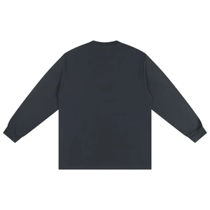 Sweat-shirt à col rond délavé à l'acide pour hommes et femmes, style oversize vintage streetwear, fournisseur de logos personnalisés - Product Image 4