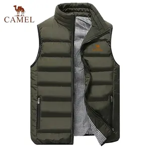 Chaqueta de chaleco de algodón de gama alta CAMEL bordada, chaqueta sin mangas cómoda informal de moda de otoño e invierno para hombre - Product Image 2