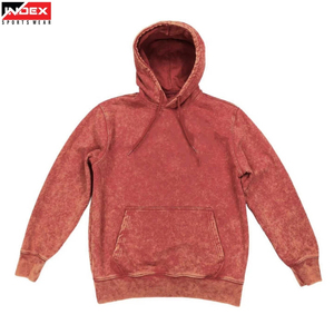 Sudadera con Capucha para Hombre Index, 100% Algodón, Felpa Francesa, Teñida en la Prenda, Color Sólido, Estilo Casual para Otoño - Product Image 1