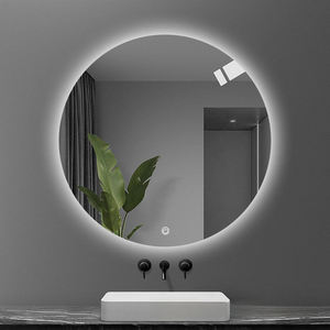 Miroir de salle de bain rond en verre moderne Daystar Trade avec éclairage LED mural, anneau lumineux frontal, commande tactile intelligente, Bar Mitzvah - Product Image 4