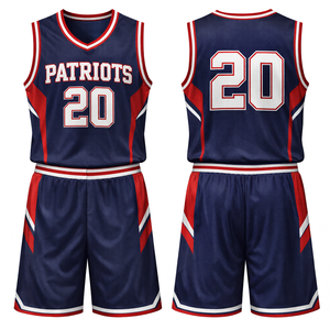 Conjunto de Baloncesto Transpirable 100% Poliéster para Adultos, Tallas Grandes, Elástico, Estampado por Sublimación, Conjuntos de Verano - Product Image 6