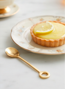 <b>Gold</b> Cutlery Set With Unique <b>Circle</b> Design Handles Stylish Flatware For Dining Table Wedding Party Kitchen Hotel Use - Product Image 5