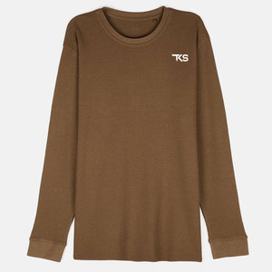 Chemise élégante en tricot gaufré, texture côtelée, tissu premium, idéale pour la superposition et les tenues décontractées - Product Image 1