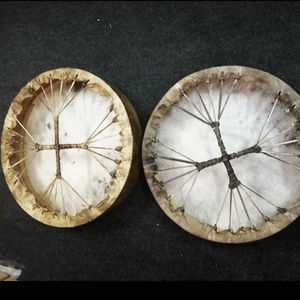 Connexion spirituelle améliorée, vibrations et sons pour la pratique de la percussion, tambour shamanique de haute qualité de 14 pouces, peaux de tambour en cuir de vache - Product Image 3