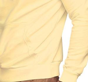 Kivotech – Sweat à capuche intégral pour homme, style streetwear hip-hop, en coton uni, col montant, coupe oversize - Product Image 4