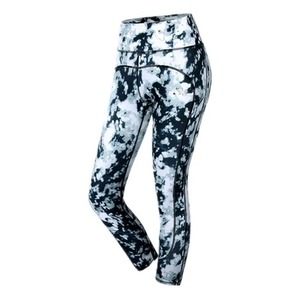 Leggings Capri Deportivos Tie-Dye Personalizados para Mujer con Decoración de Cristales, Pantalones de Yoga para Fitness - Product Image 1