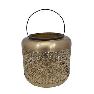 Farol Cuadrado de Cobre para Decoración del Hogar, Villas, Iluminación de Piso y Mesa, Portavelas Decorativo de Metal - Product Image 2