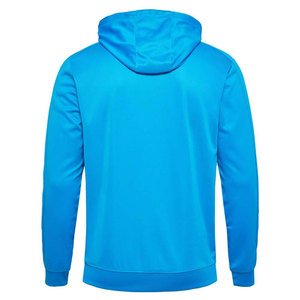 Men's Navy Blue Hooded Sweatshirt Regular Fit Solid Color Casual Sportswear Breathable Knitted Polyester Long Sleeve Winter - Product Image 6