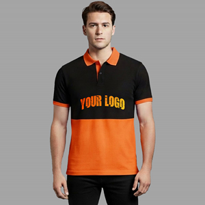 เสื้อโปโลผู้ชาย OEM/ODM ผ้าฝ้าย 100% ทรงหลวม สกรีนโลโก้ด้วยความร้อน แห้งเร็ว แขนสั้น สไตล์ฮิปฮอป - Product Image 1