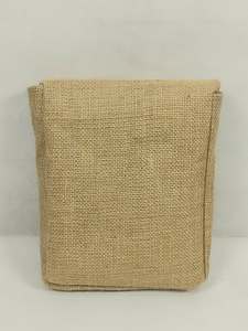 Bolsa de Yute Natural Ecológica y Portátil con Cierre de Solapa Plegable para Empaque de Regalos, Almacenamiento de Joyería y Empaque Promocional - Product Image 3