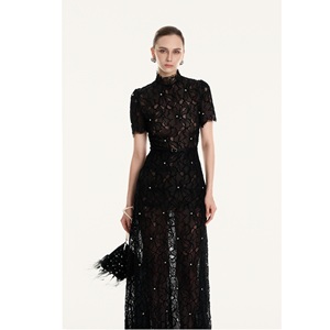 Vestidos formales de nuevo diseño para mujer, elegantes vestidos de encaje con diseño floral, suministro ODM, vestidos duraderos y cómodos para mujer de Vietnam - Product Image 3