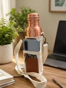 ขวดน้ำทองแดงโบราณแบบมีฝาปิด ดีไซน์ทันสมัย พกพาสะดวกสำหรับการเดินทาง - Product Image 6