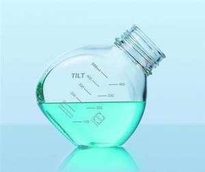 Botella de reactivos de laboratorio de vidrio borosilicato de 45 grados y 500 ml con tapa de rosca de PP blanca, proveedor mayorista - Product Image 6