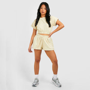 Conjunto de Dos Piezas para Mujer, Sudadera y Pantalones Deportivos Lisos, Color Personalizado, Sudadera de Forro Polar con Bolsillos, Estilo Casual, Corte Regular - Product Image 4