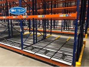 Vietnam Flexible Adjustable Carton Flow <b>Racking</b> <b>System</b> Powder Coated Steel Track Anti-rust Design for Retail Distribution Center - Product Image 1