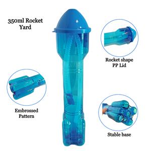 Vasos de Plástico PET de 350 ml con Diseño Creativo de Cohete, con Tapa y Pajita, Logotipo Serigrafiado, para Fiestas, Recuerdos y Uso en el Jardín - Product Image 3