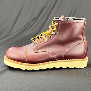 Botas ODM altas para hombre, forro duradero de cuero genuino, antideslizante y moderno, diseño con cordones, suministro global de bajo precio - Product Image 6