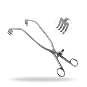 Écarteur chirurgical de colonne vertébrale Zelpi avec embouts cérébraux 45 20cm pour exposition crânienne postérieure en neurochirurgie - Product Image 4