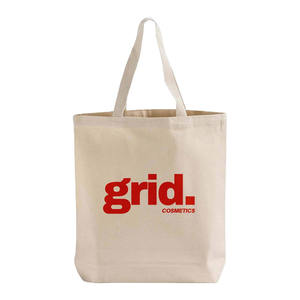 Premium Natural Recycled Cotton Printed Bottom Gusset <b>Tote</b> Bag | Eco Friendly Reusable Shopping Carry Bag Custom Logo Gift <b>Tote</b> - Product Image 3
