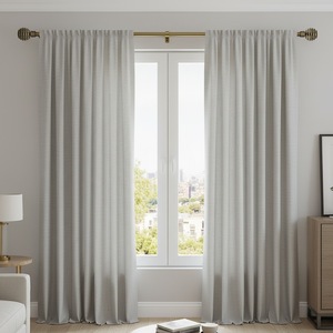 Modern Metal Window <b>Curtain</b> Poles with Finials with Brackets and Accessories - Product Image 4