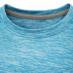 T-shirt décontracté en maille pour homme, polyester/coton, 150g, respirant, séchage rapide, coupe classique, imprimé sur le devant, personnalisable, support OEM - Product Image 4