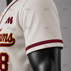 Uniforme de Béisbol Personalizado y Transpirable para Adultos Unisex, Servicio OEM, Conjunto de Jersey de Manga Corta con Botones y Pantalones, Ropa Deportiva para Equipos, 100% - Product Image 3