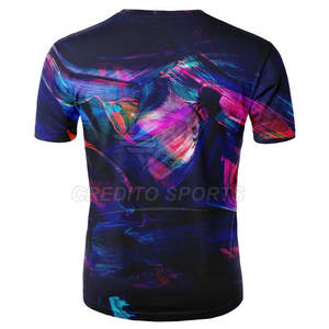 T-shirts de sublimation 100 % polyester toucher doux, coutures durables, vêtements, nouvelle collection 2026, T-shirts de sublimation pour hommes - Product Image 3