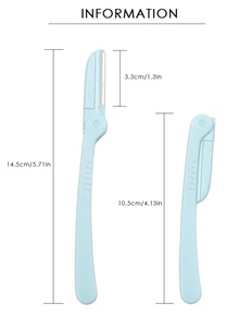 Cuchilla para Dar Forma a las Cejas, Raspador de Cejas, Maquinilla de Afeitar Facial con Cubierta, Kit de Depilación Facial, Belleza - Product Image 6