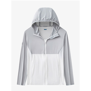 Vestes coupe-vent légères à capuche pour hommes, respirantes, imperméables, en coton, double couche, personnalisables, OEM Spring Men Outdoor. - Product Image 2