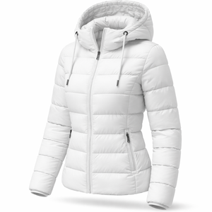 Chaqueta Acolchada Premium para Mujer con Capucha - Opciones Personalizadas de un Fabricante Directo de Fábrica - Product Image 3