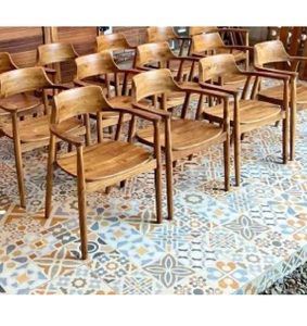 Muebles de interior de madera de teca personalizados para proyectos de cafeterías y hoteles AQM4500 - Product Image 1