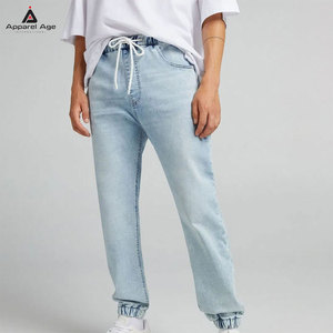 Custom Logo Multi Pockets Men's <b>Jeans</b> Joggers Workout Hot Sale Breathable High Quantity <b>Jeans</b> Joggers - Product Image 1