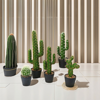 Approvisionnement d'usine vente chaude à la main Cactus en pots plantes artificielles pour la décoration intérieure extérieure décoration bureau désodorisant