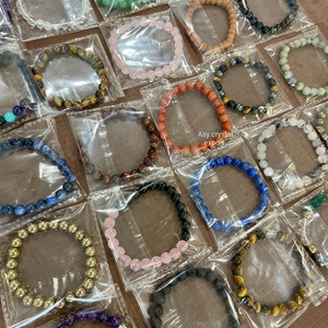 Bulk Natural Crystal Beaded <b>Bracelet</b> 8mm Stretch Stone <b>Bracelet</b> Waterproof Handmade Jewelry For Men Women Suppliers - Product Image 5