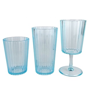 Vasos de plástico acrílico con línea de rayas - Product Image 2