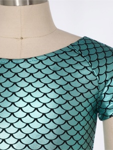 Maillot de Ballet Metálico para Niñas de 5 a 14 Años, Traje de Gimnasia para Actuaciones en Escenario, Venta al por Mayor, Danza Contemporánea, Moderna y Lírica - Product Image 3