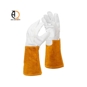 ถุงมือเชื่อมโลหะ ถุงมือหนังนิรภัยสำหรับงานอุตสาหกรรม ทนความร้อน - Product Image 4