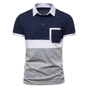 Camisetas Polo Ecológicas con Bolsillos Elegantes para Hombre, Camisetas Polo de Algodón Orgánico, Camiseta Polo de Manga Larga de Algodón Orgánico Personalizada para Hombre - Product Image 6